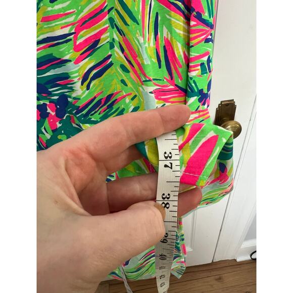 Lilly Pulitzer Women's S Mini Dress 3/4 Sleeve Marlowe Island Time Cotton Shift - Picture 7 of 9